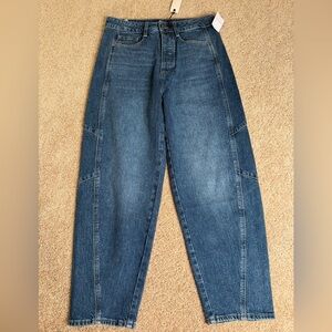 Habitual Brant High Waist Crop Barrel Jeans Everest NWT Size 6/28
